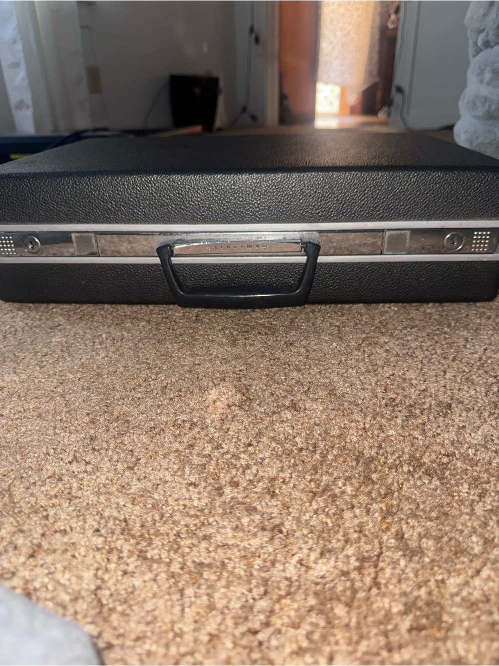 Samsonite Black Textured Hard Shell Briefcase - Picture 6 of 6